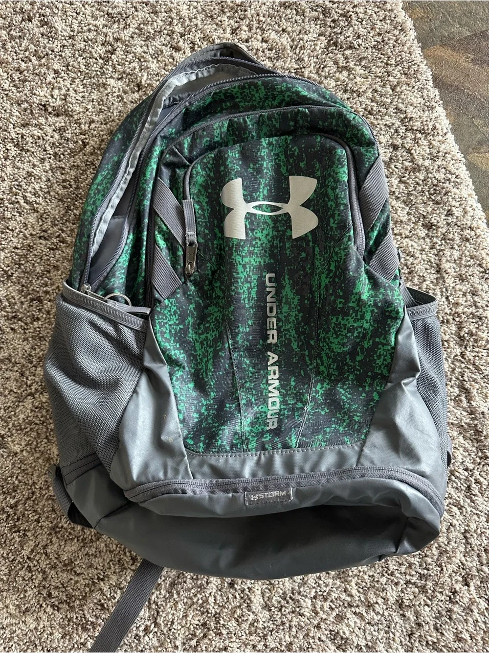 Under Armour Green & Gray Backpack